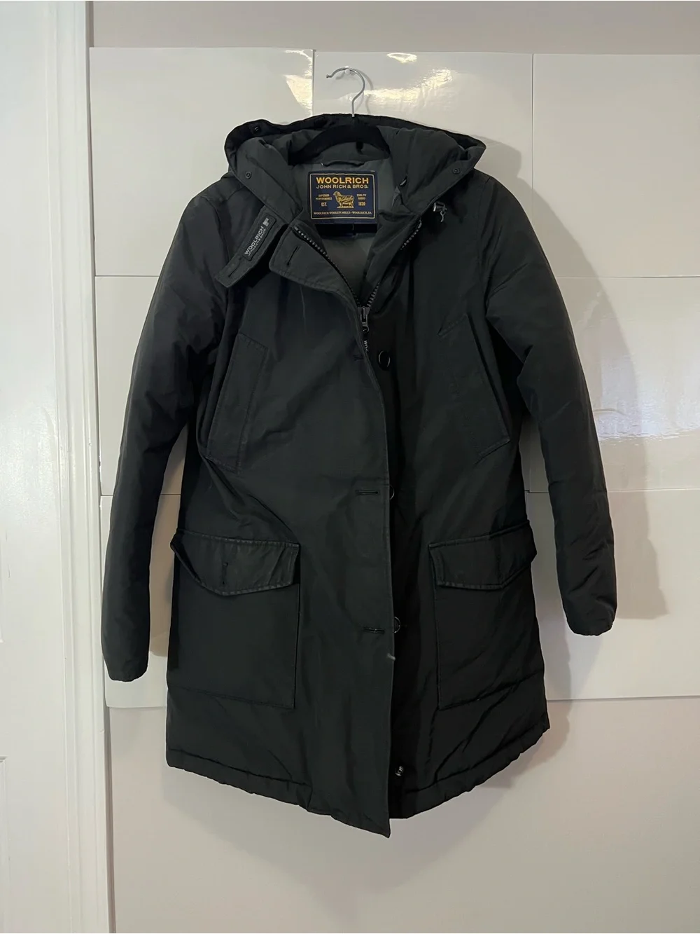 Woolrich Arctic Parka in Ramar Cloth with Duck Down Fill Jacket,medium